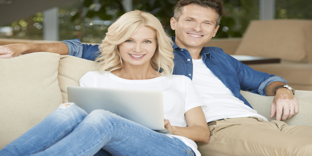 comfort pro heating and cooling couple on the internet